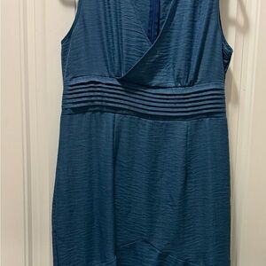 SHEIN Denim Blue V-Neck Top